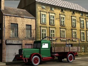 german vintage truck Modello 3D