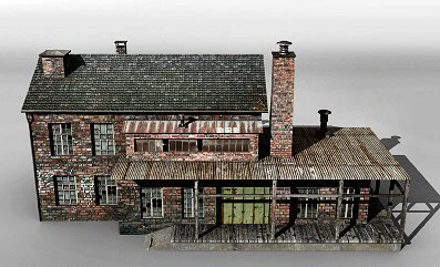 coal trade building 3D Model .c4d .max .obj .3ds .fbx .stl .blend 
