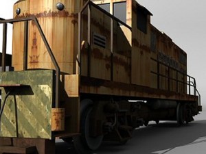 us diesel locomotive Modelo 3D