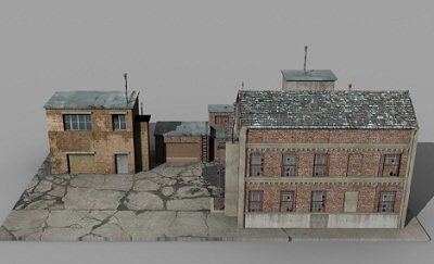 factory Modelo 3D .c4d .max .obj .3ds .fbx .stl .blend 