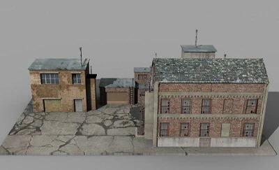 factory 3D Model .c4d .max .obj .3ds .fbx .stl .blend 