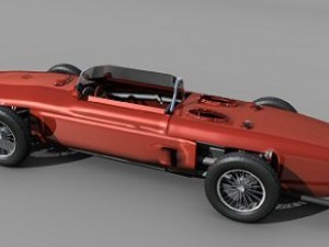 italian vintage racing car Model 3D
