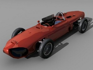 italian vintage racing car 3D 모델