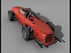 italian vintage racing car 3D 모델