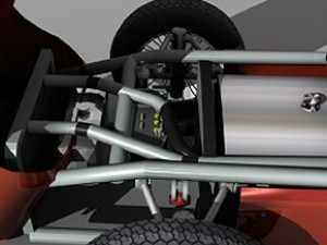 italian vintage racing car 3D 모델
