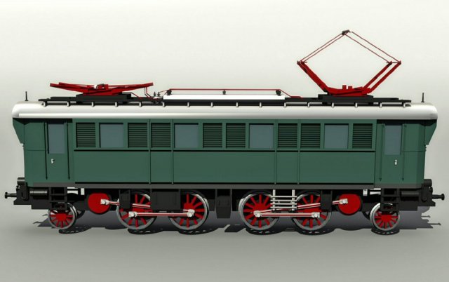 electric locomotive e75 Model 3D .c4d .max .obj .3ds .fbx .stl .blend 