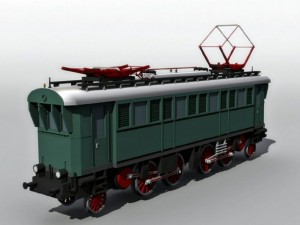 electric locomotive e75 Model 3D