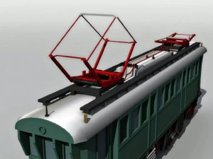 electric locomotive e75 3D Model