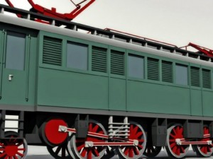 electric locomotive e75 Model 3D
