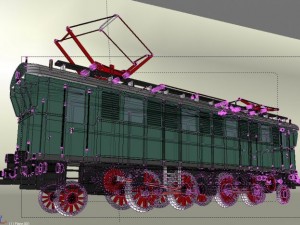 electric locomotive e75 Model 3D