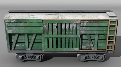 freight car Model 3D .c4d .max .obj .3ds .fbx .stl .blend 
