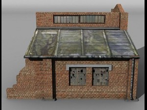 derelict garage Modelo 3D