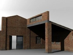 derelict garage 3D Model