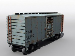 40 boxcar 3D Model