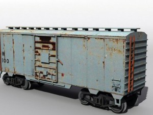 40 boxcar 3D Model