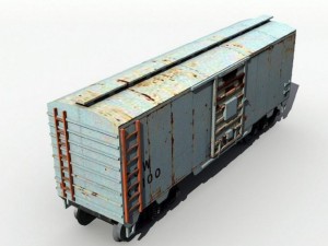 40 boxcar 3D Model