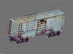 40 boxcar 3D Model