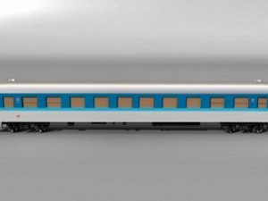 interregio railway passenger car Model 3D