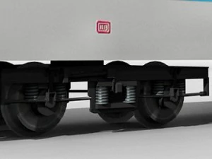interregio railway passenger car 3D Model