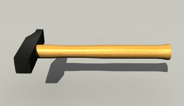hammer Modelo 3D .c4d .max .obj .3ds .fbx .stl .blend 