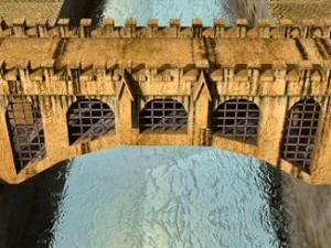mittelalterliche Br&uuml;cke 2 3D Modell
