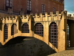 ponte medievale 2 Modello 3D