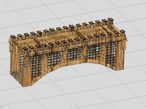 medieval bridge 2 Modèle 3D