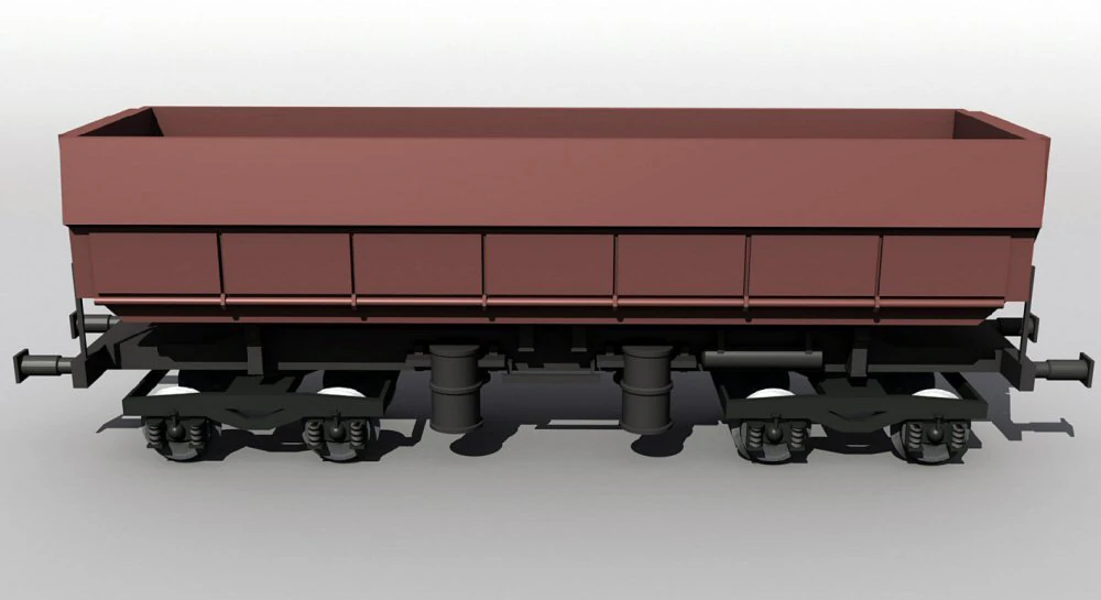 german dump wagon 3D Model .c4d .max .obj .3ds .fbx .stl .blend