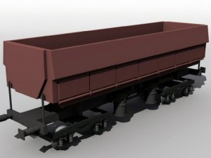 german dump wagon 3D 모델