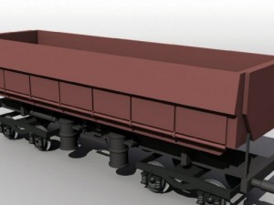 german dump wagon 3D 모델