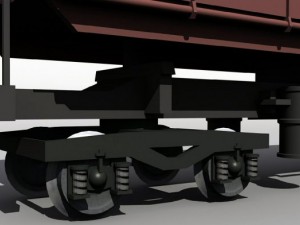 german dump wagon 3D 모델