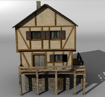 medieval building 5 Modelo 3D .c4d .max .obj .3ds .fbx .stl .blend 