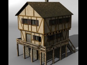 medieval building 5 Modelo 3D