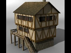 medieval building 5 3D Model