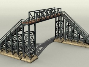 pedestrian bridge 3D Model