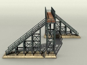 pedestrian bridge 3D Model