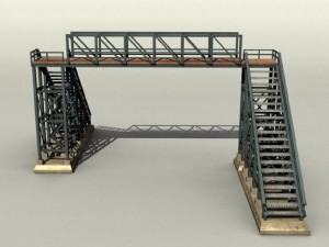 pedestrian bridge 3D Model
