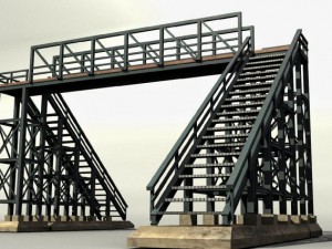 pedestrian bridge 3D Model