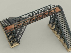 pedestrian bridge 3D Model