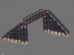 pedestrian bridge 3D Model