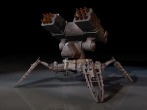 rager missile launcher 3D Model
