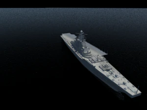 porta-avi&otilde;es Modelo 3D