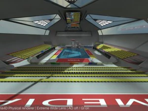 다이빙 센터 스포츠 단지 3D 모델