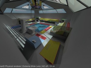 diving centre sport complex Modello 3D