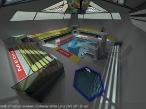 diving centre sport complex Modello 3D