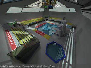 diving centre sport complex 3D Model