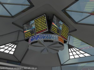 diving centre sport complex Modello 3D