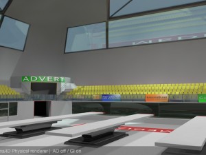 diving centre sport complex Modello 3D