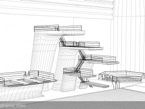 diving centre sport complex 3D Model