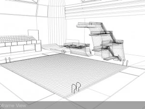 diving centre sport complex 3D Model